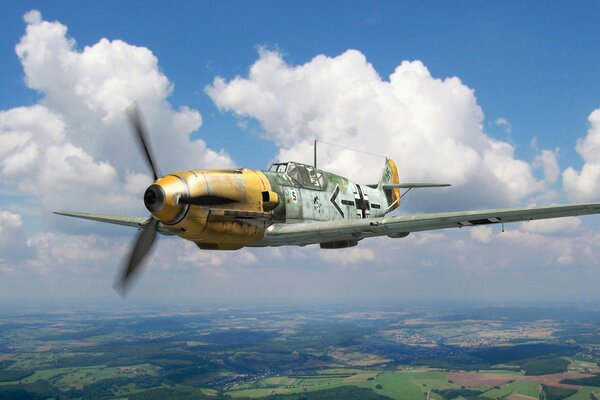 Avión de combate de la segunda guerra mundial