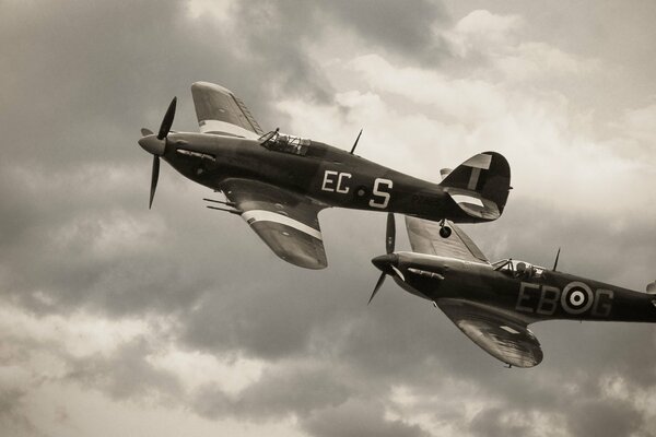 German fighter jet flying in black and white photo