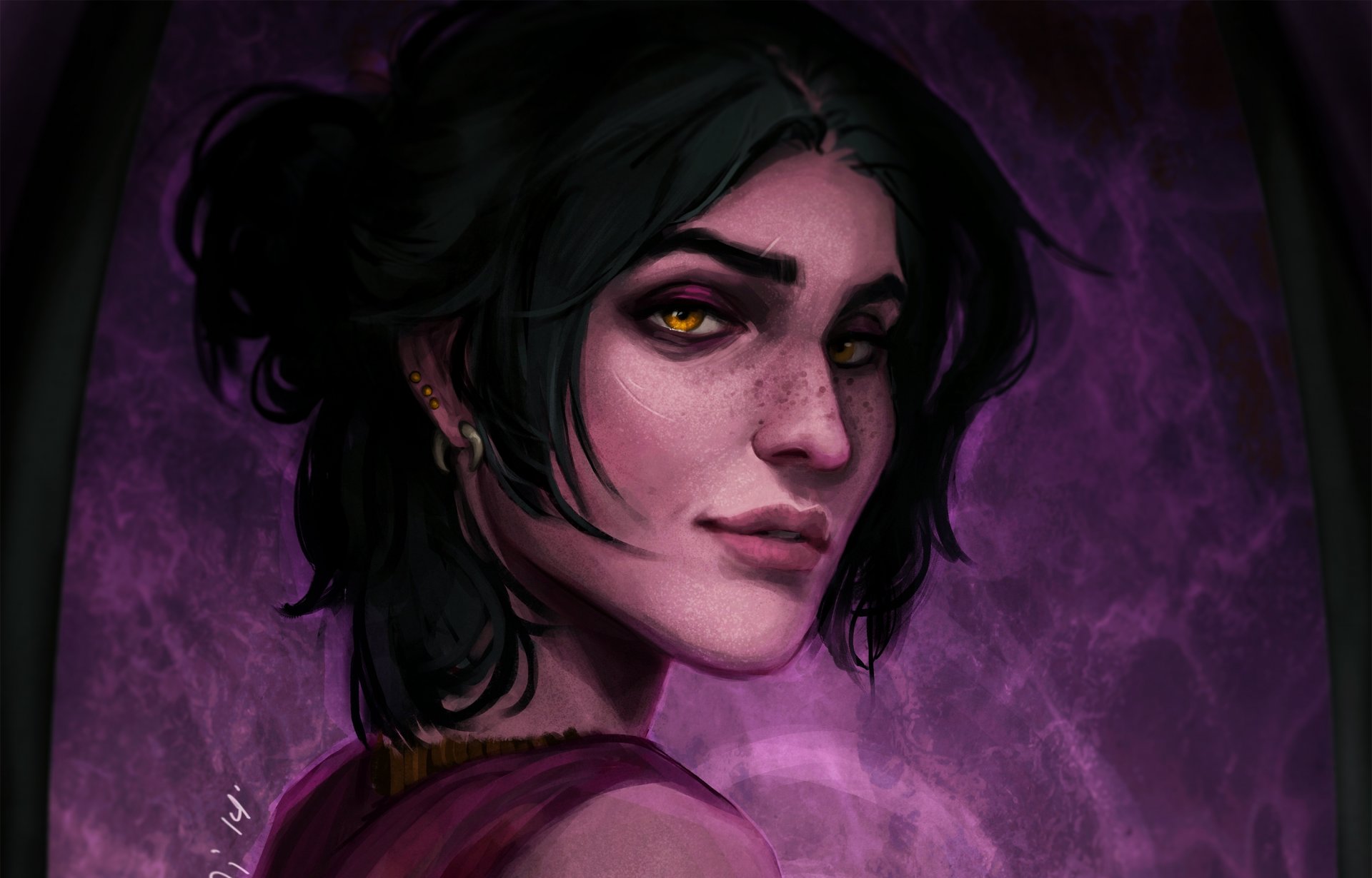 morrigan witch dragon age face