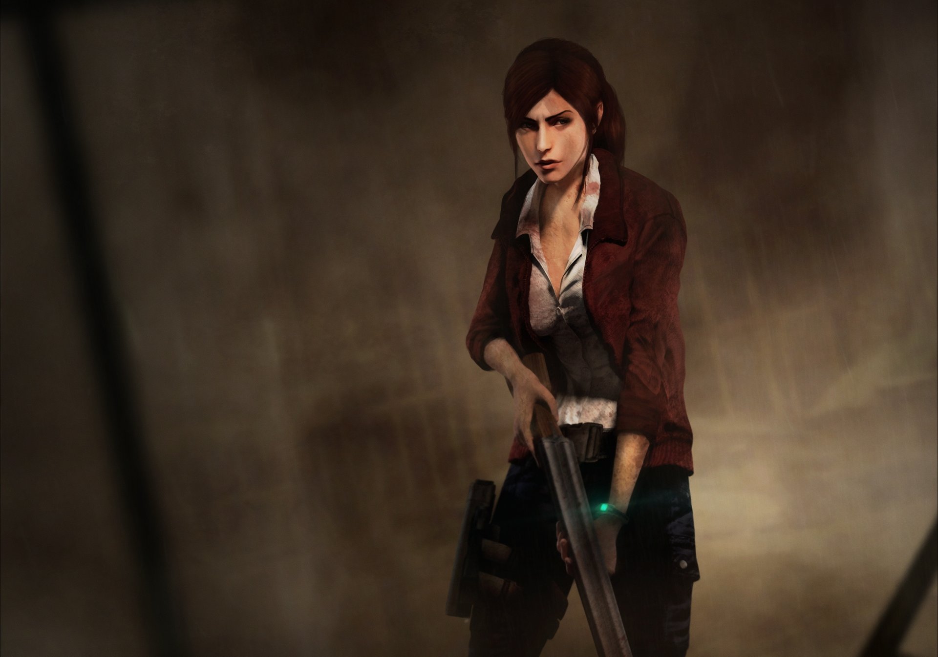 resident evil : revelations 2 claire redfield mädchen schrotflinte capcom