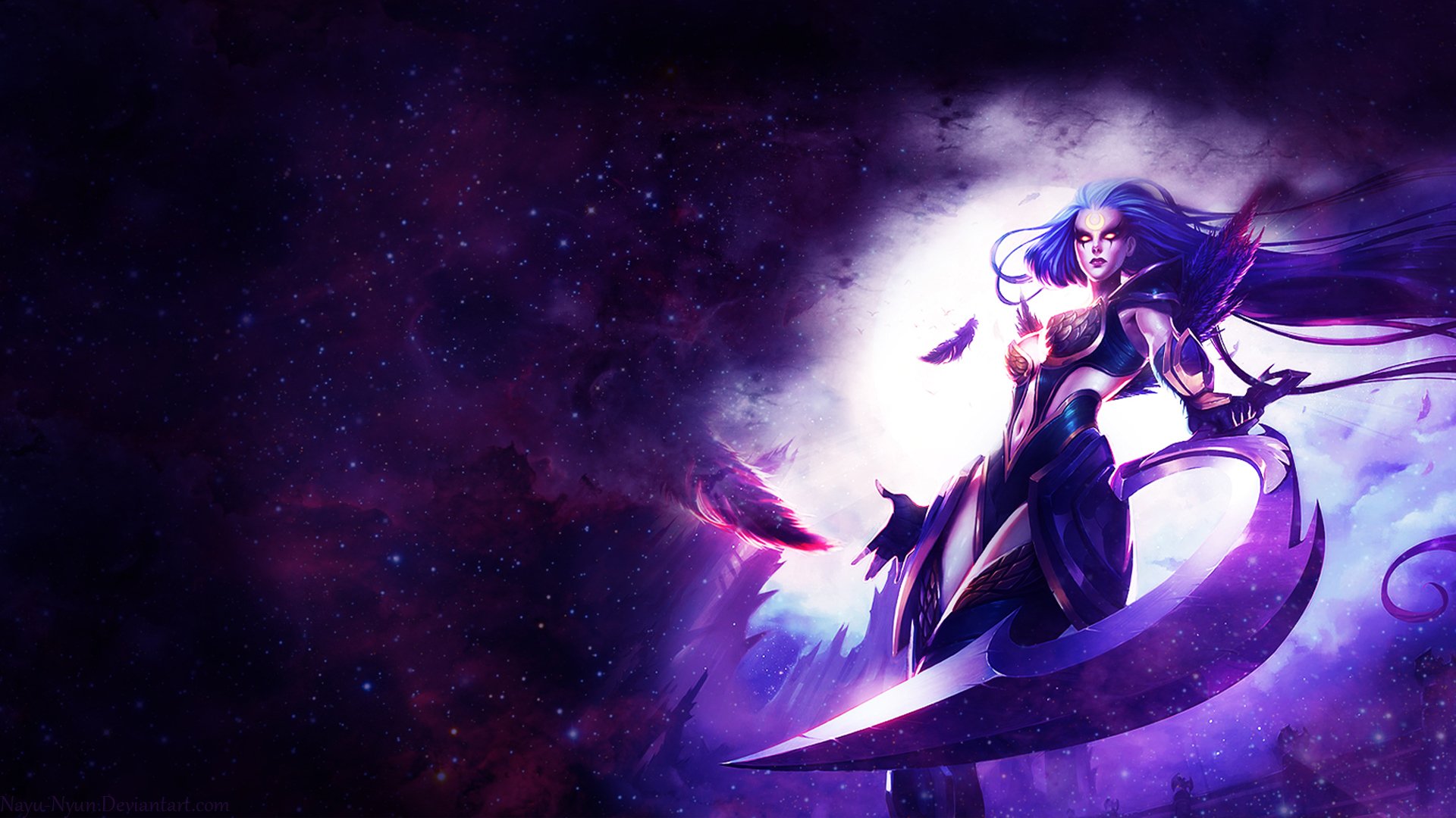 art diana league of legends dziewczyna broń