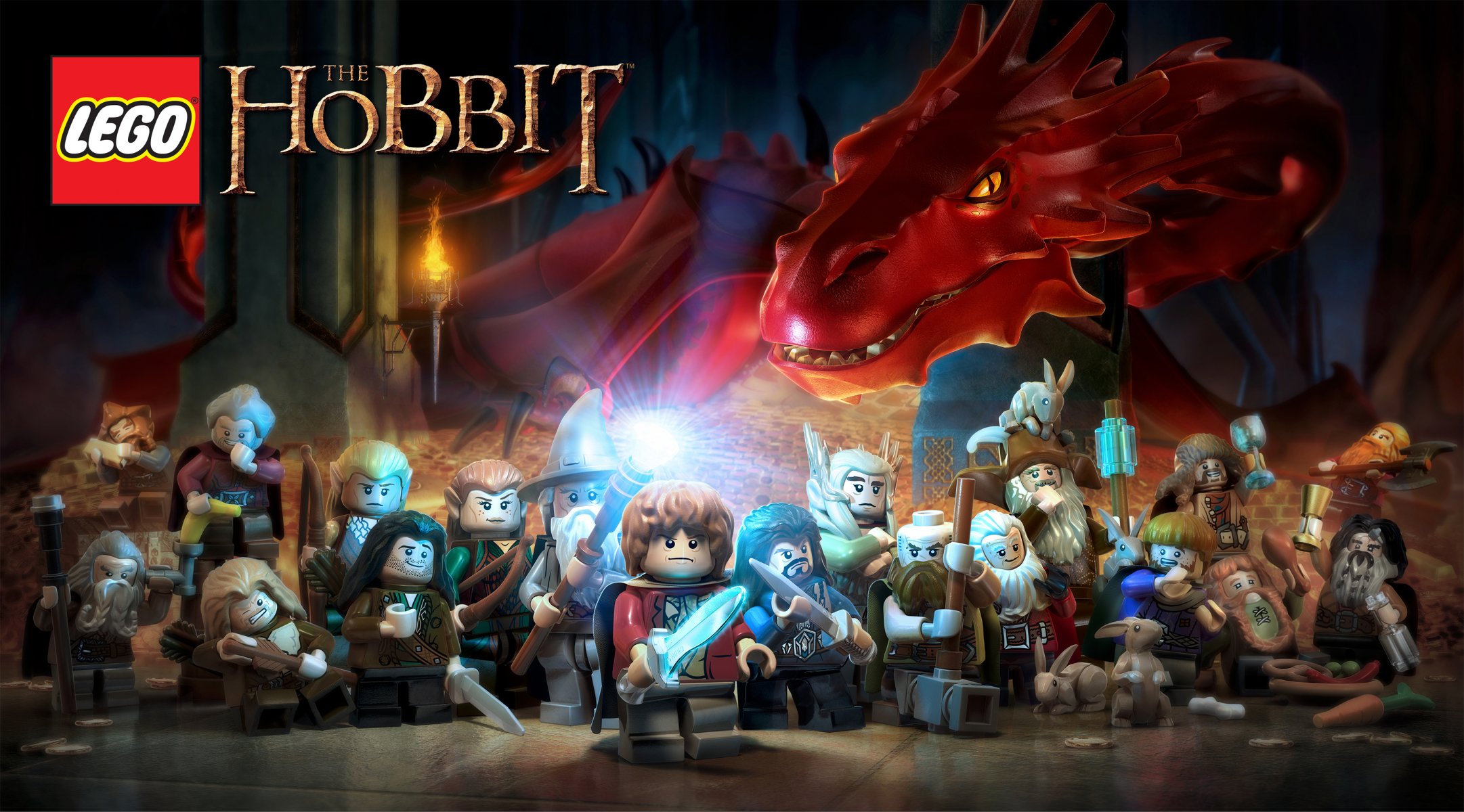 lego: the hobbit lego toys bilbo baggins hobbies gnomes gandalf wizard staff swords dragon smaug was able fire torment gold legolas thorin torin tauriel logo tt games warner bros. interactive entertainment