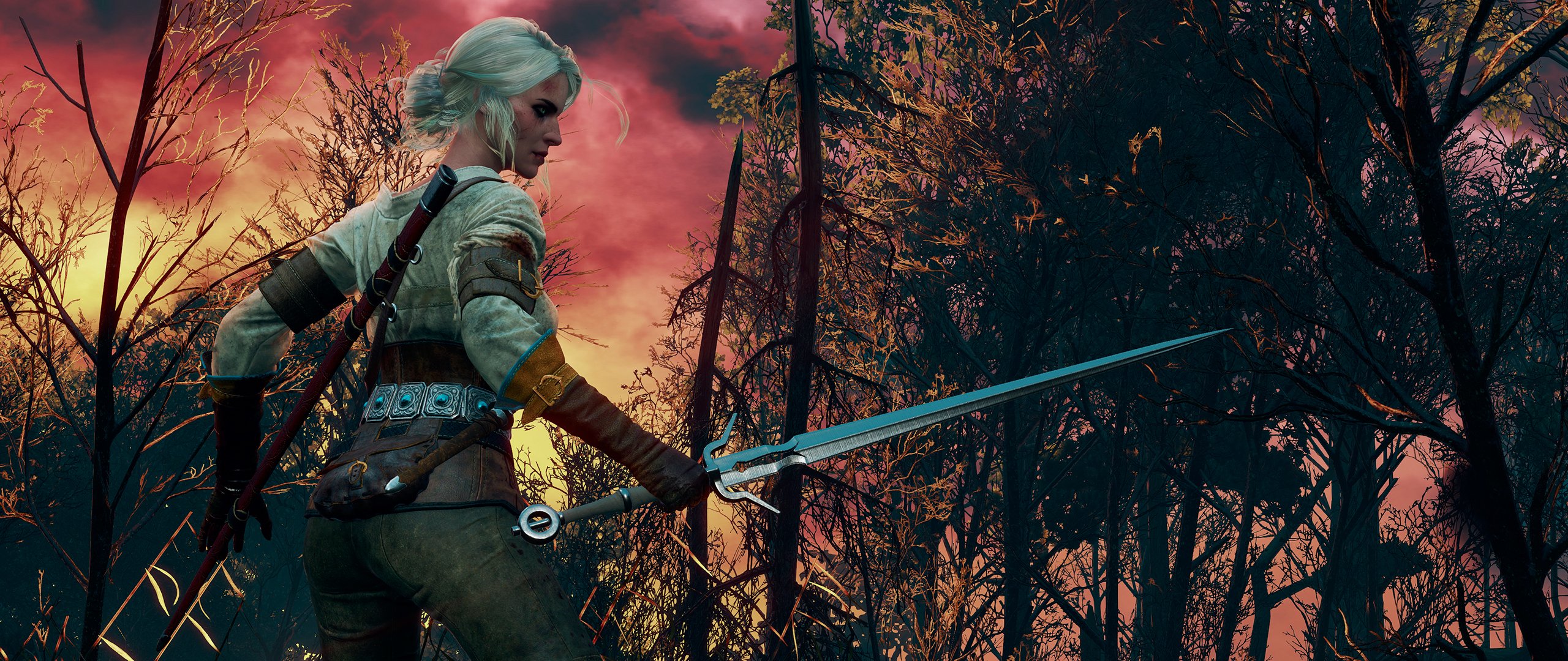 the witcher 3: caccia selvaggia the witcher cieli infuocati ciri