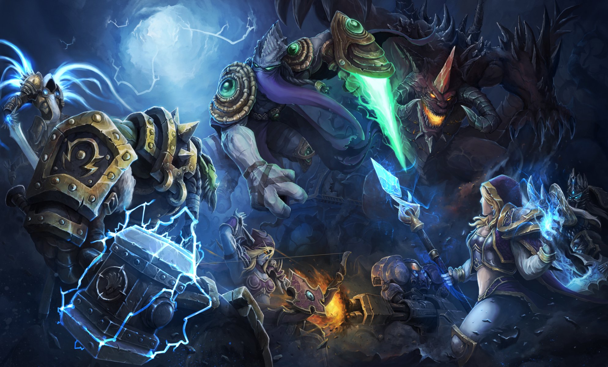 thrall jefe de la horda tyrael arcángel de justicia diablo héroes de la tormenta warcraft tormenta de nieve starcraft sylvanas reina banshee jaina proudmoor archimago zeratul el santo oscuro tikusa proscrito notorio arthas rey exánime orco b