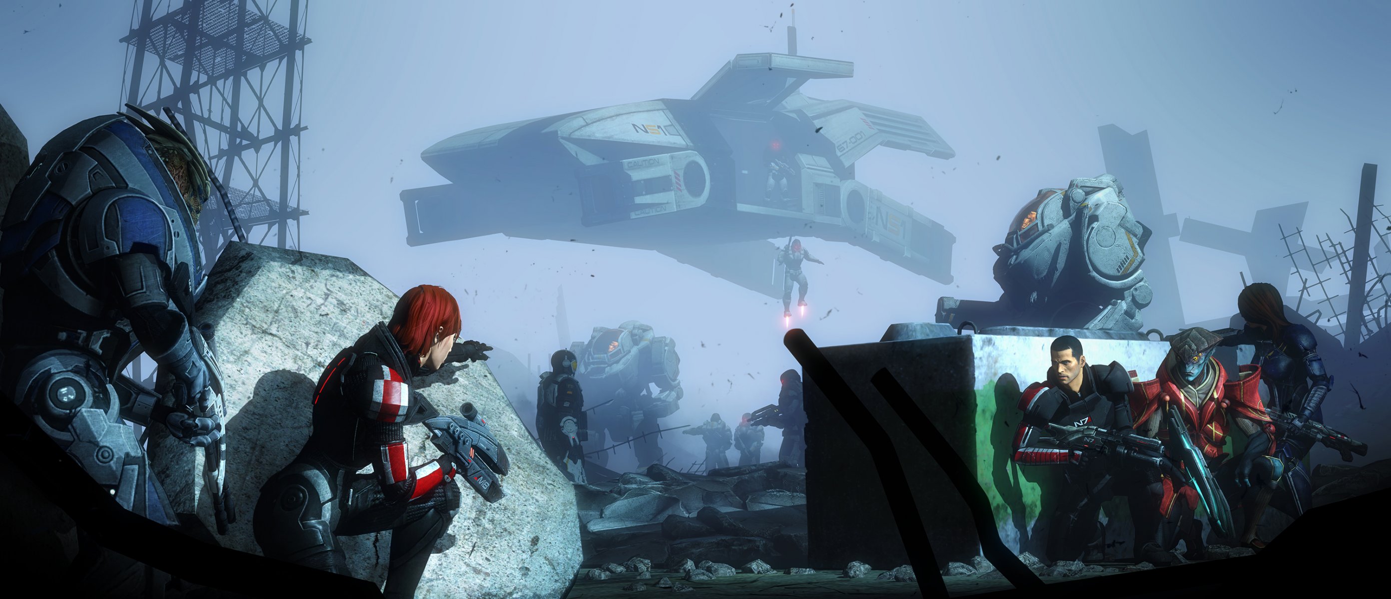 cerberus mass effect shepard garrus wakarian javik ashley williams ut-47 kodiak drop transfer