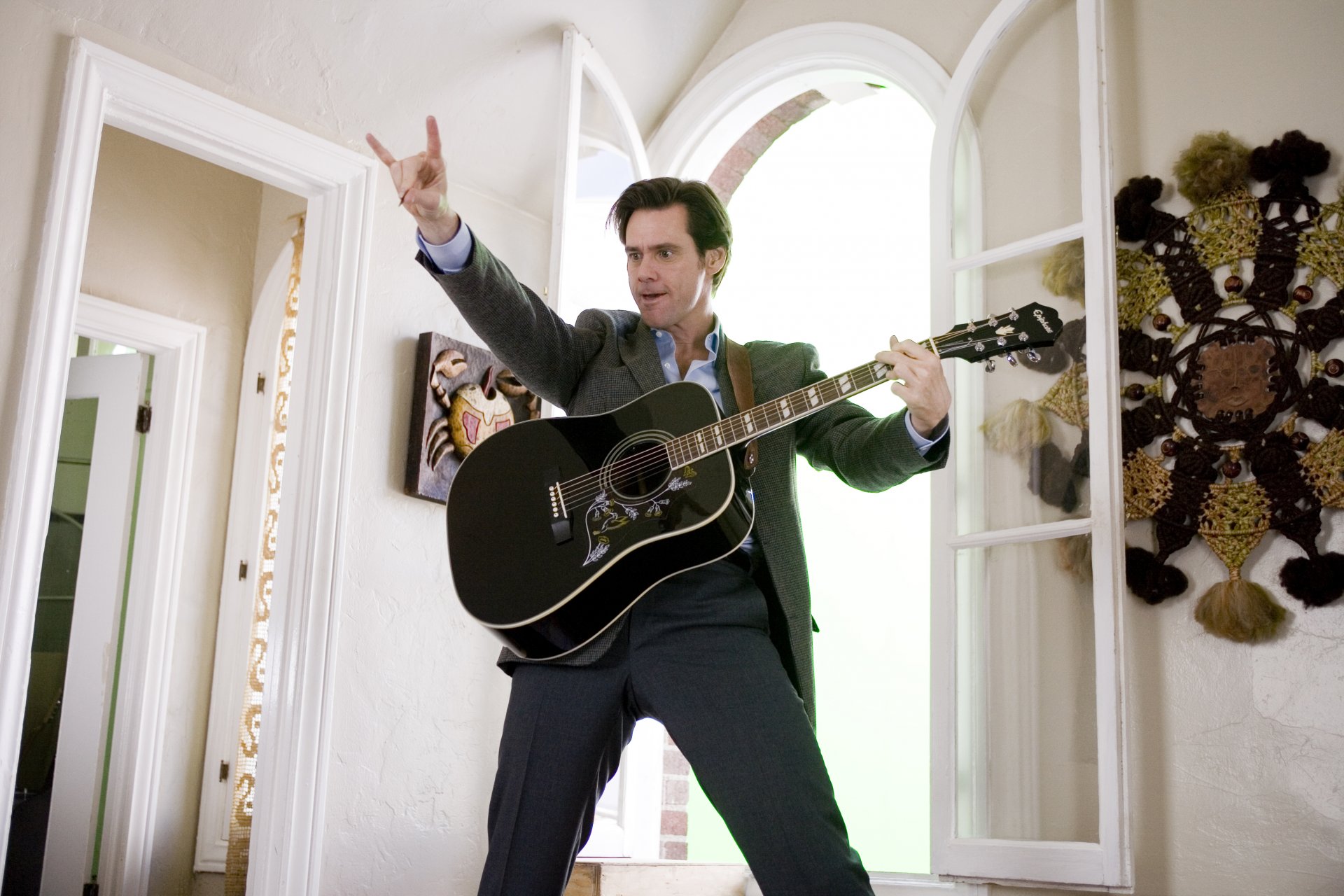 jim carrey always say yes yesman guitar