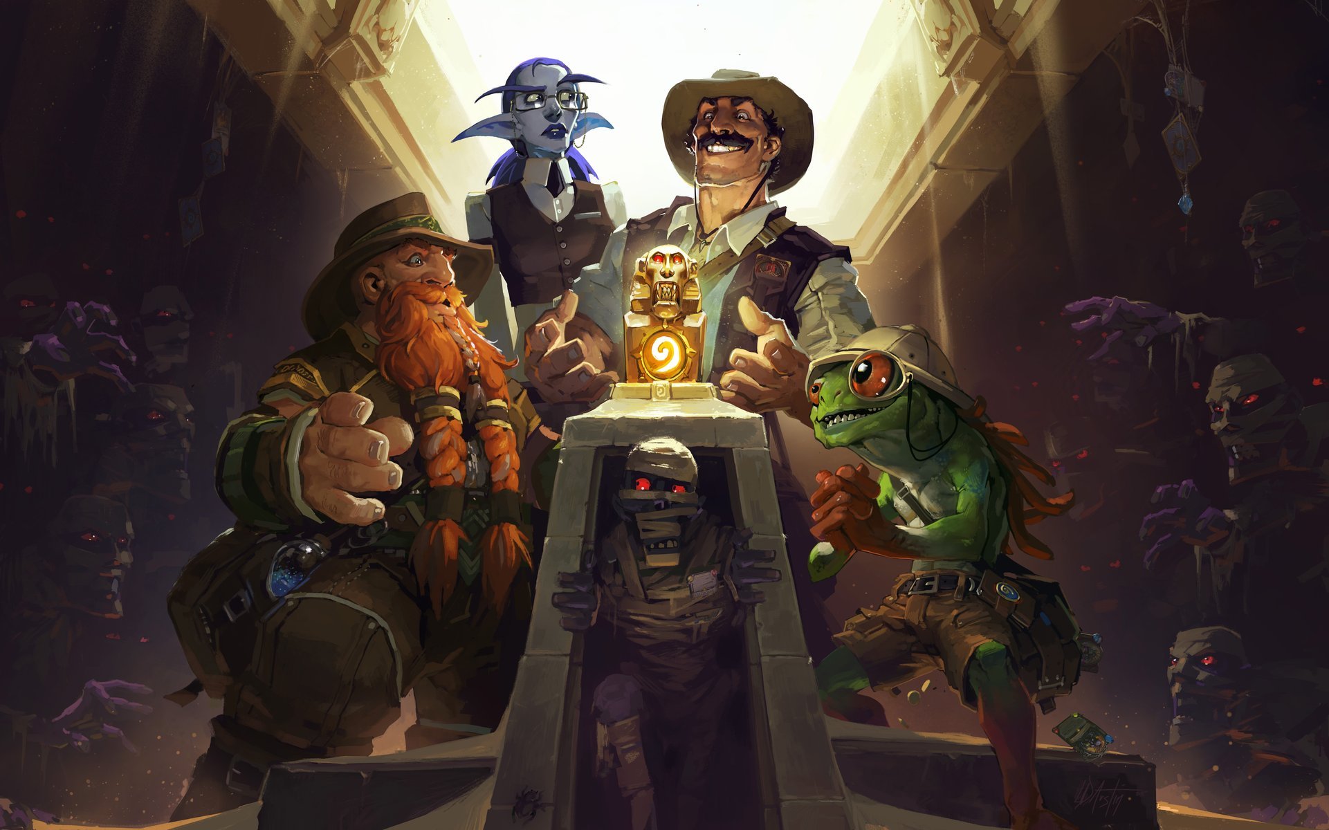 stone heroes of warcraft liga der forscher brann reno jackson eliza starseeker sir finley mrrgglton