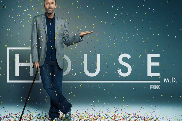 Poster mit dem ironischen Dr. House