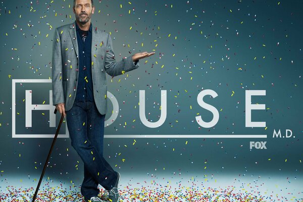 Poster con L ironico Dr. House