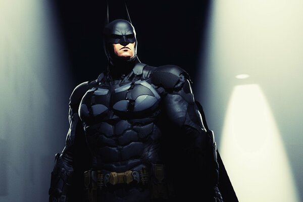 Wspaniały i tajemniczy Batman patrzy w dal