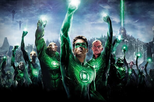 Ryan Reynolds in the movie Green Lantern