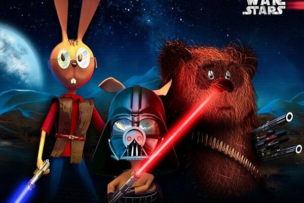 Heroes of Winnie the Pooh a parody of Star Wars