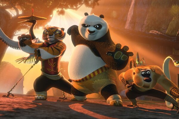 Kungfu Panda 2 furioso cinque e po al tramonto