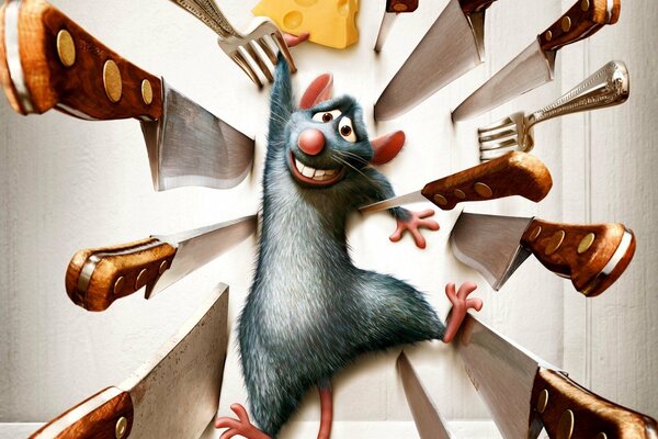 Miyts souris du dessin animé Ratatouille