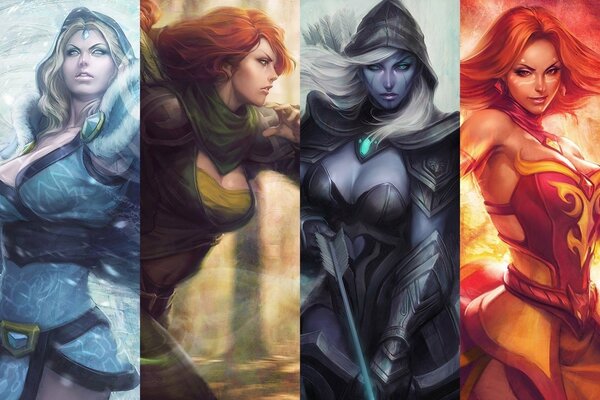 Jeu dota 2 défense ancienne ranger filles