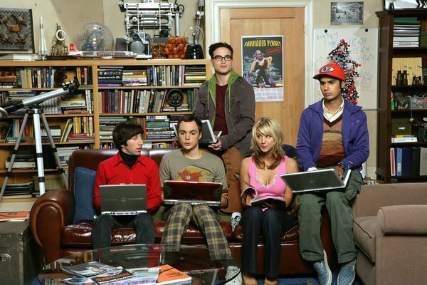 Gli eroi della serie The Big Bang Theory