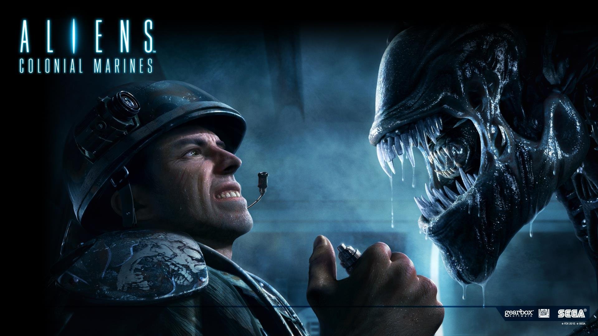 aliens: colonial marines aliens: colonial marines obcy obcy xenomorph xenomorph obcy potwór zęby ikla szlam żołnierz śmierć królowa macica granat 20th century fox gearbox software sega