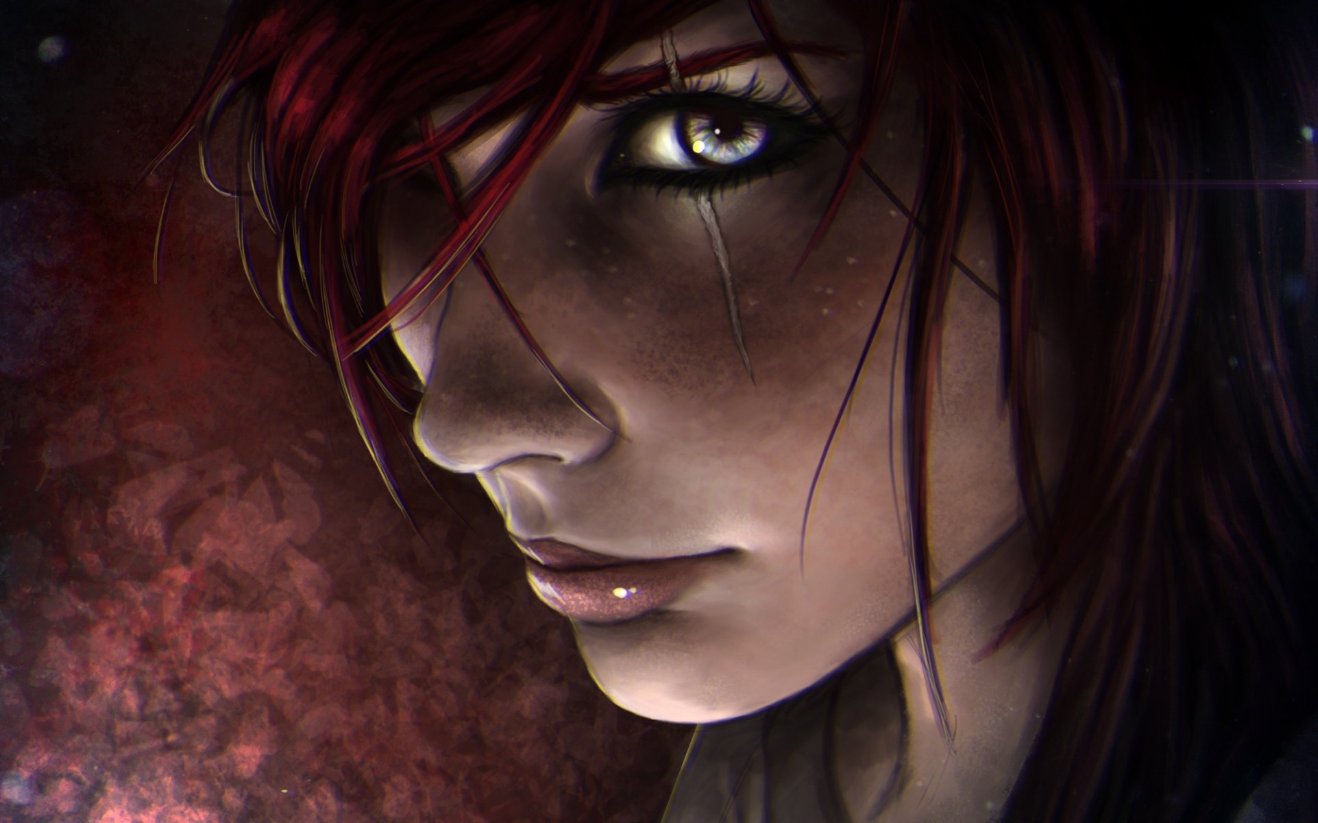 katarina lol league of legends ragazza faccia cicatrice