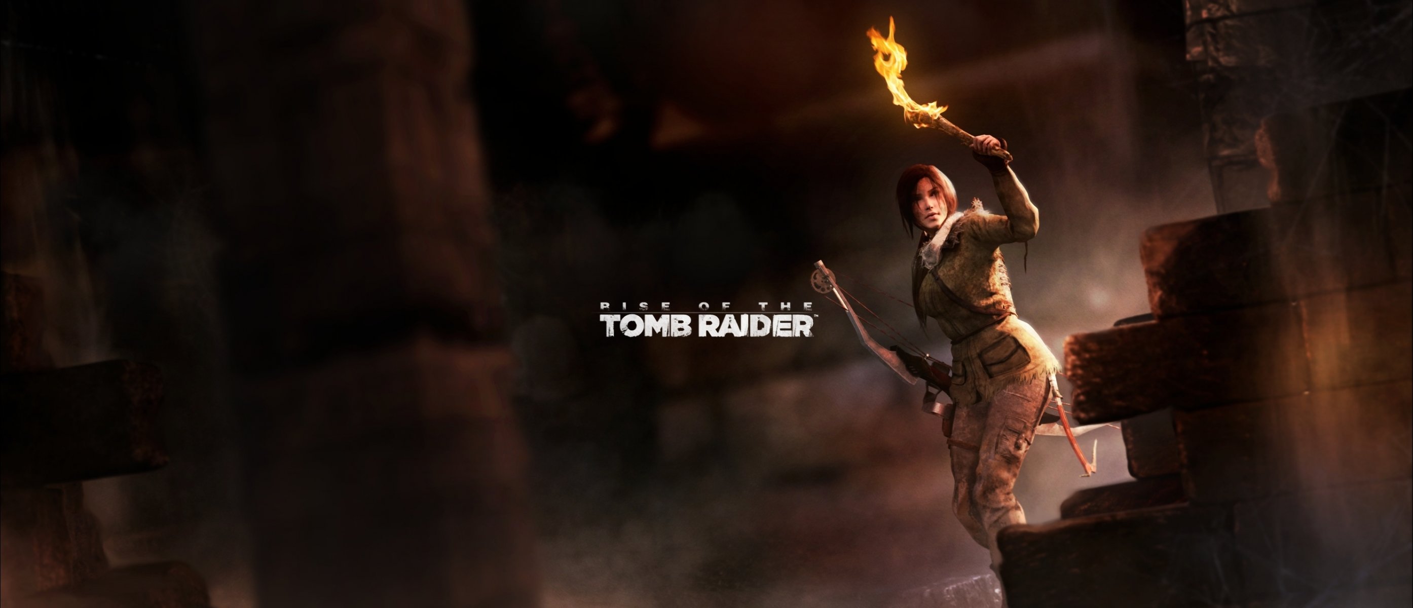 лара крофт tomb raider возвышение raider tomb факел лук пещера