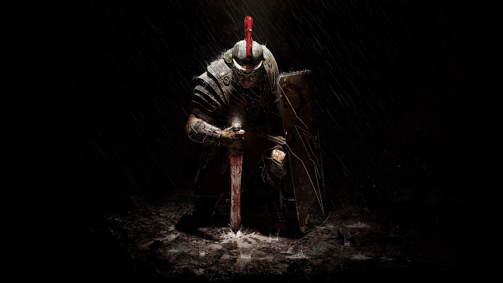 ryse: fils de rome marius titus marius titus guerrier pluie épée bouclier armure crytek microsoft game studio