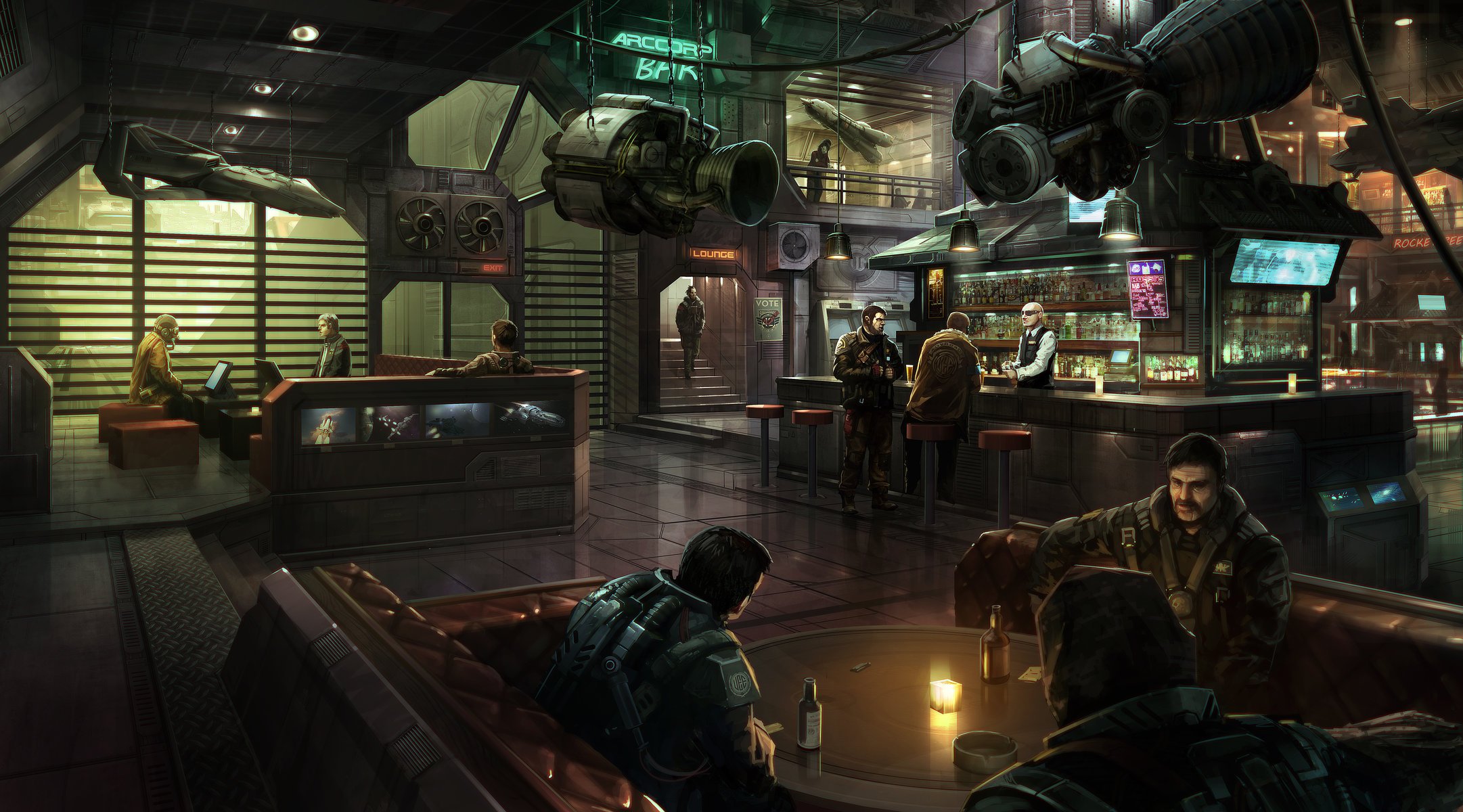 tar citizen jeux de fond d écran espace stanton stanton iii: arccorp arccorp planète pilotes star citizen système planétaire espace bar binge