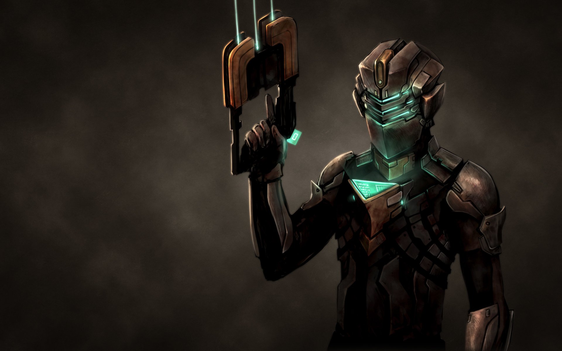 dead space costume sfondo scuro arma