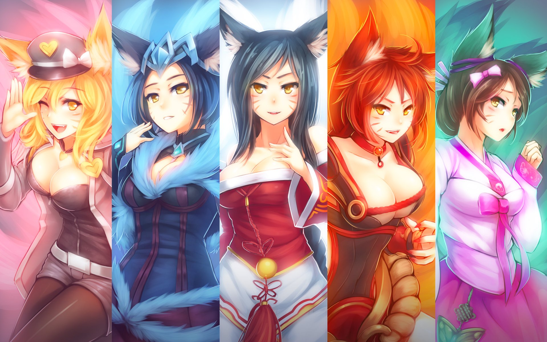 lol ahri league of legends fox nine fox