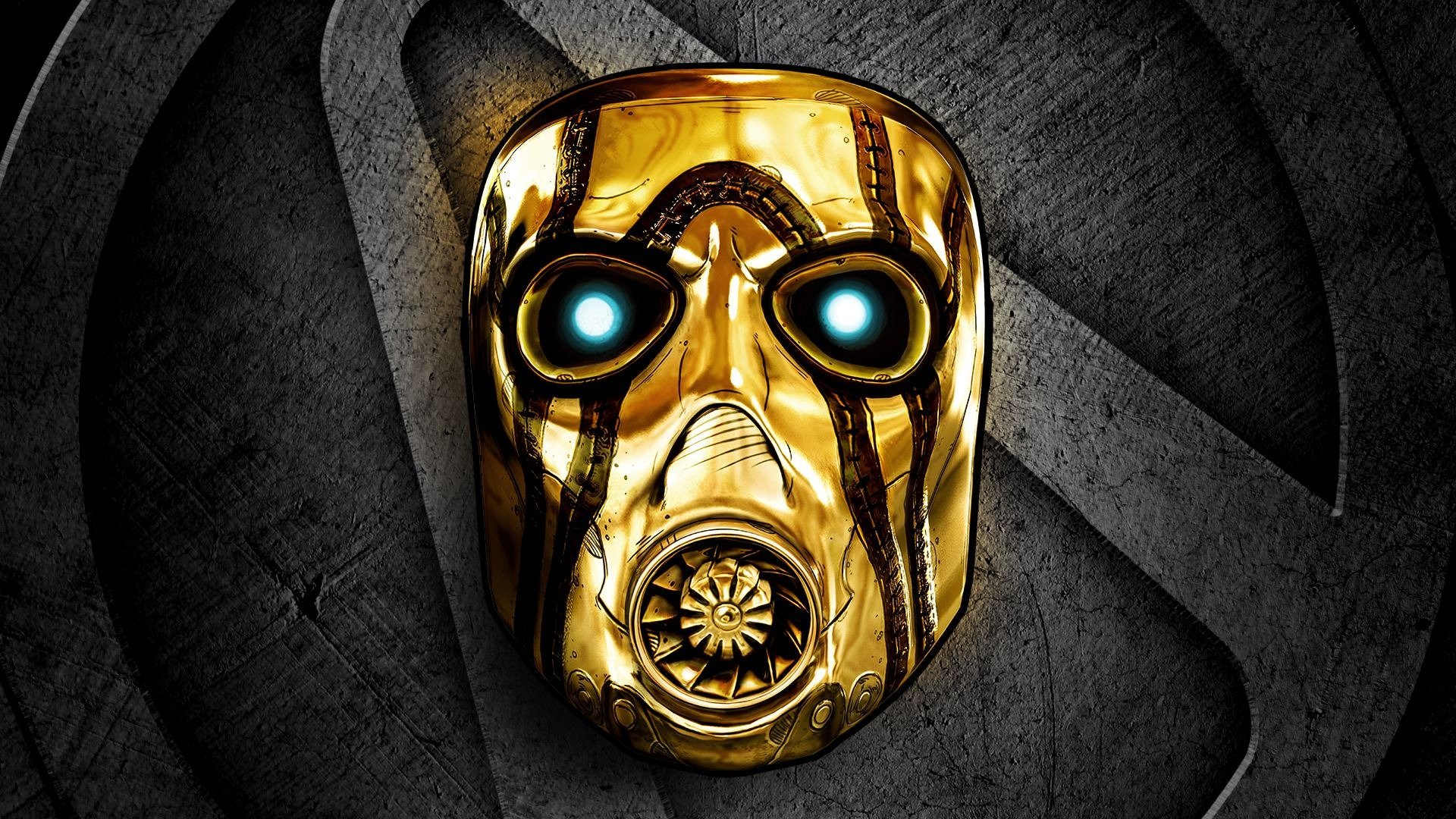 borderlands: bella collezione maschera oro segno software gearbox gioco 2k