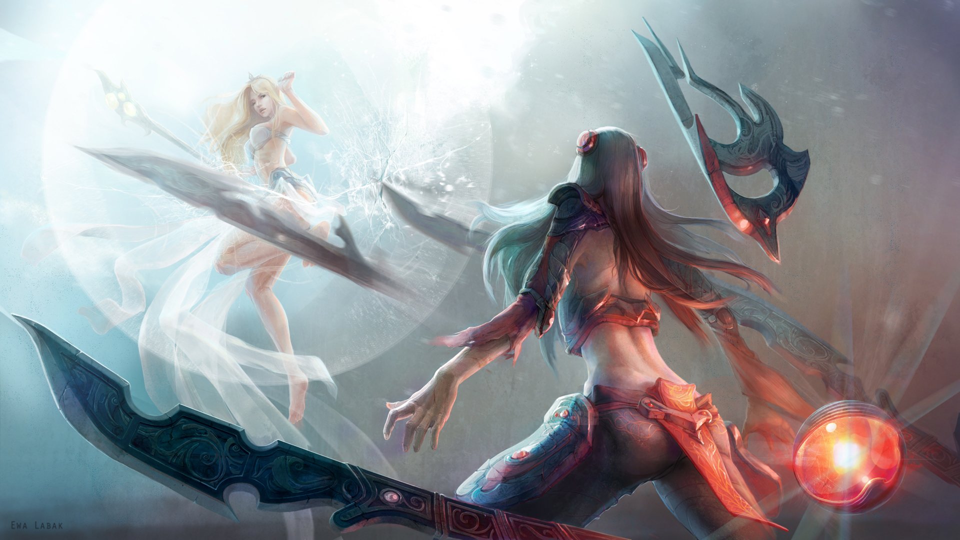 league of legends ragazze lotta