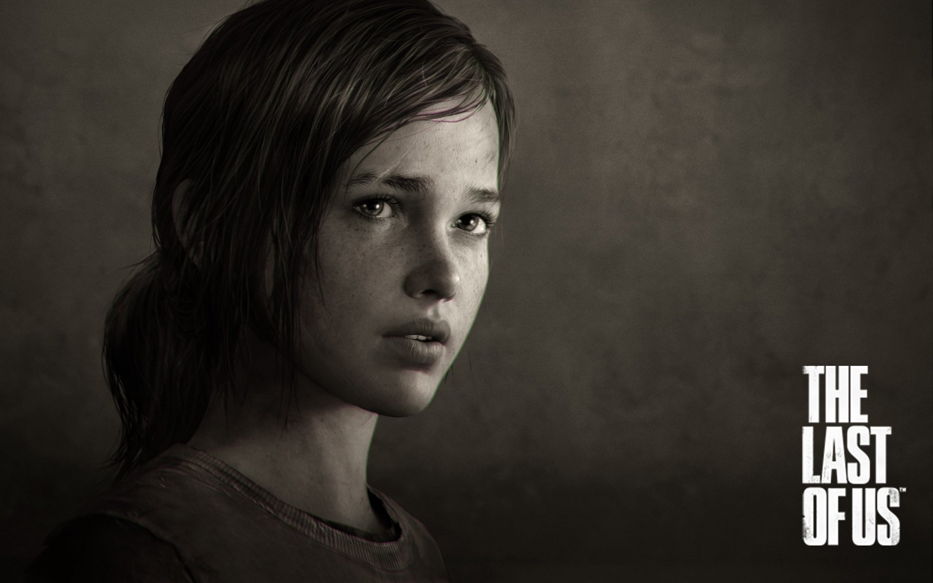 der letzte von uns spiele mädchen naughty dog sepia schmutziges haar aussehen narbe