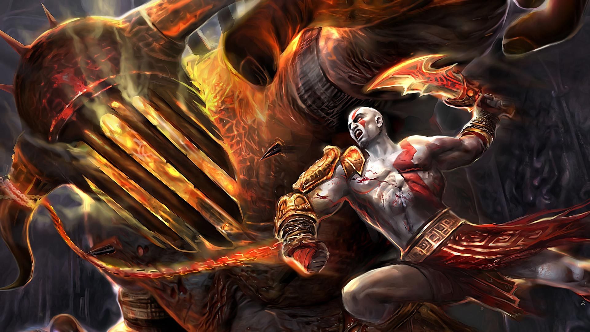 kratos god of war 3 hadis miecz shaos blade piekło