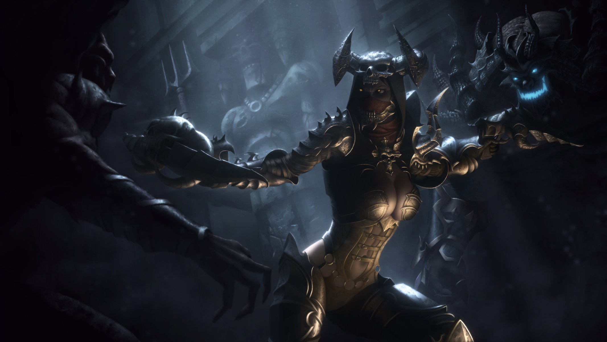 diablo iii soul reaper demon hunter ragazza armi non morti