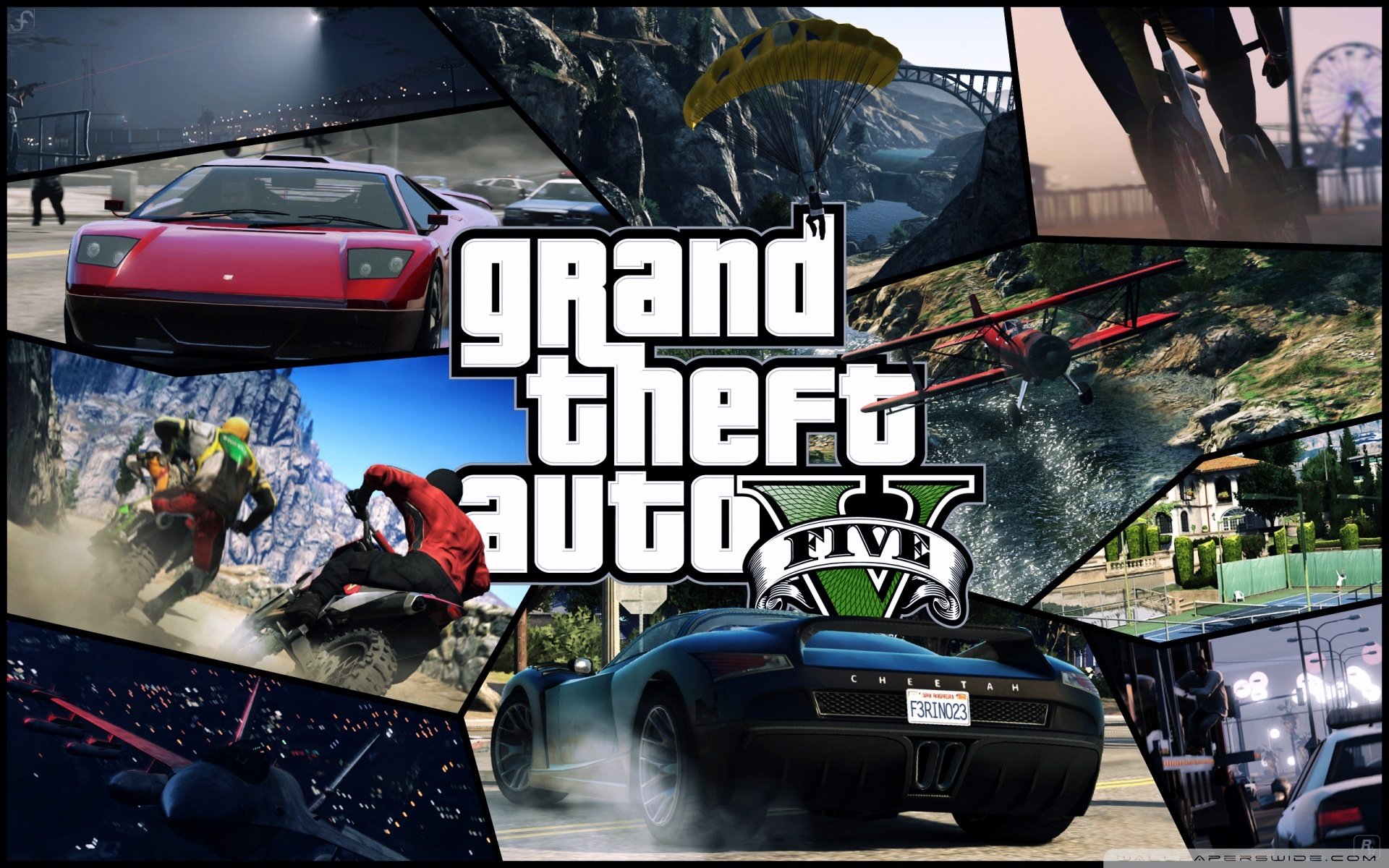 gta v grand theft auto auto aereo paracadute