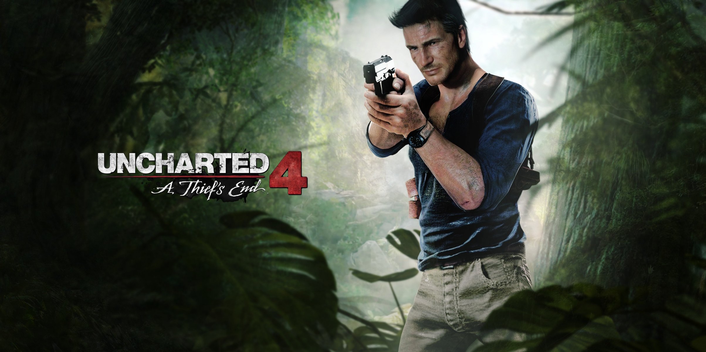 naughty dog uncharted 4: thief s end uncharted 4 ps4 playstation uomo pistola fan art nathan drake gioco