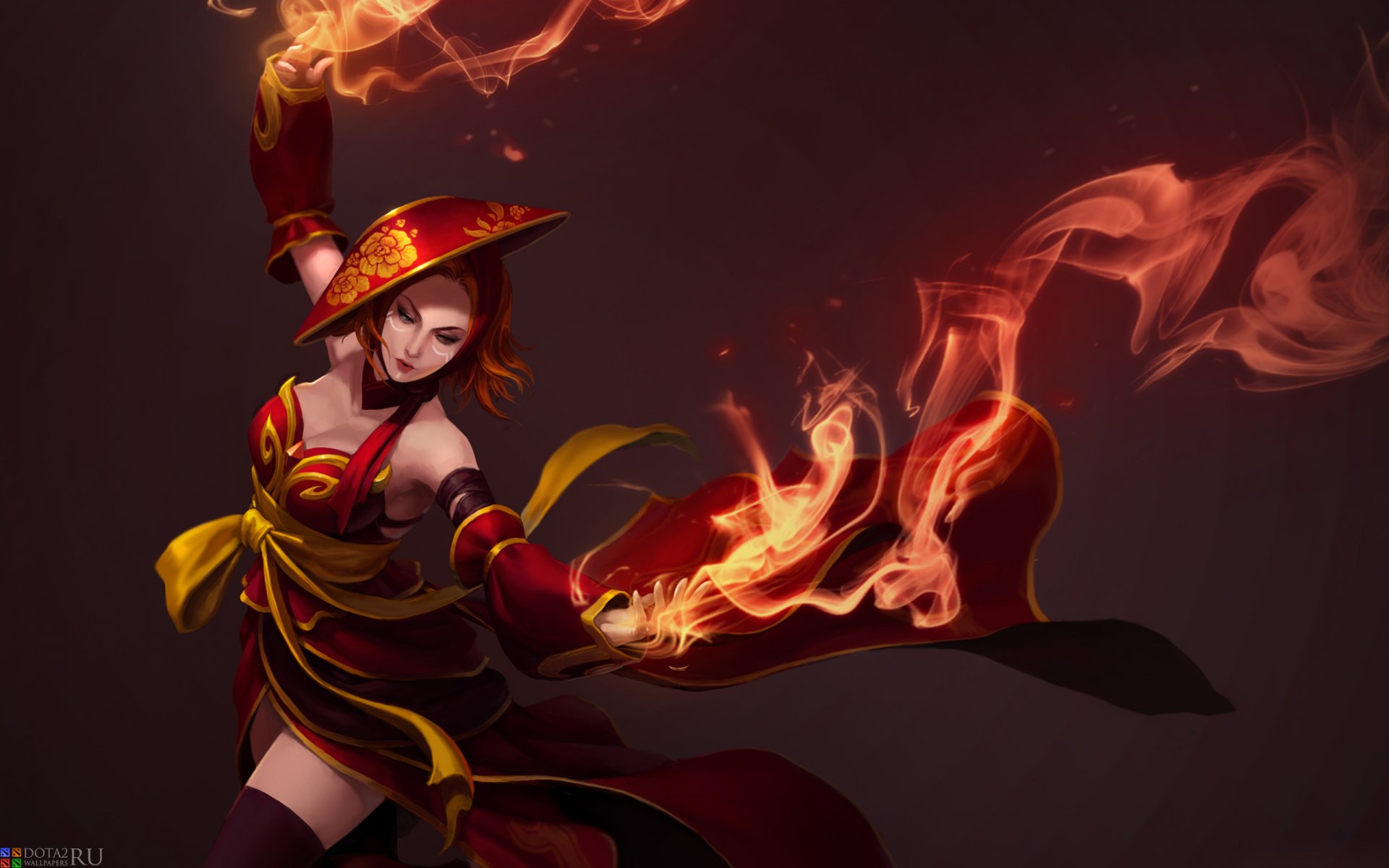 dota2 lina fire