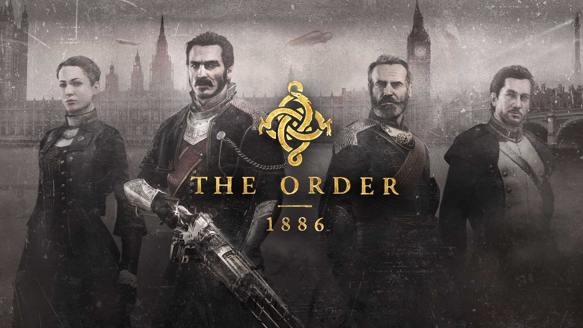 ordre : 1886 chevaliers guerriers marquis de lafayette sébastien mulroy sir percival isobau d & apos; agrill lady igrain armes londres bâtiments big ben big ben logo logo prêt à l aube sony computer entertainment