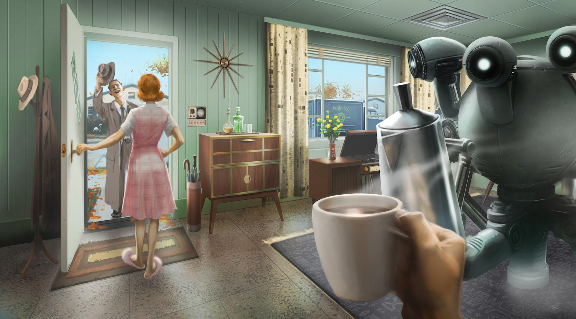 fallout 4 bethesda softworks rpg post-apocalisse casa robot volta-tec