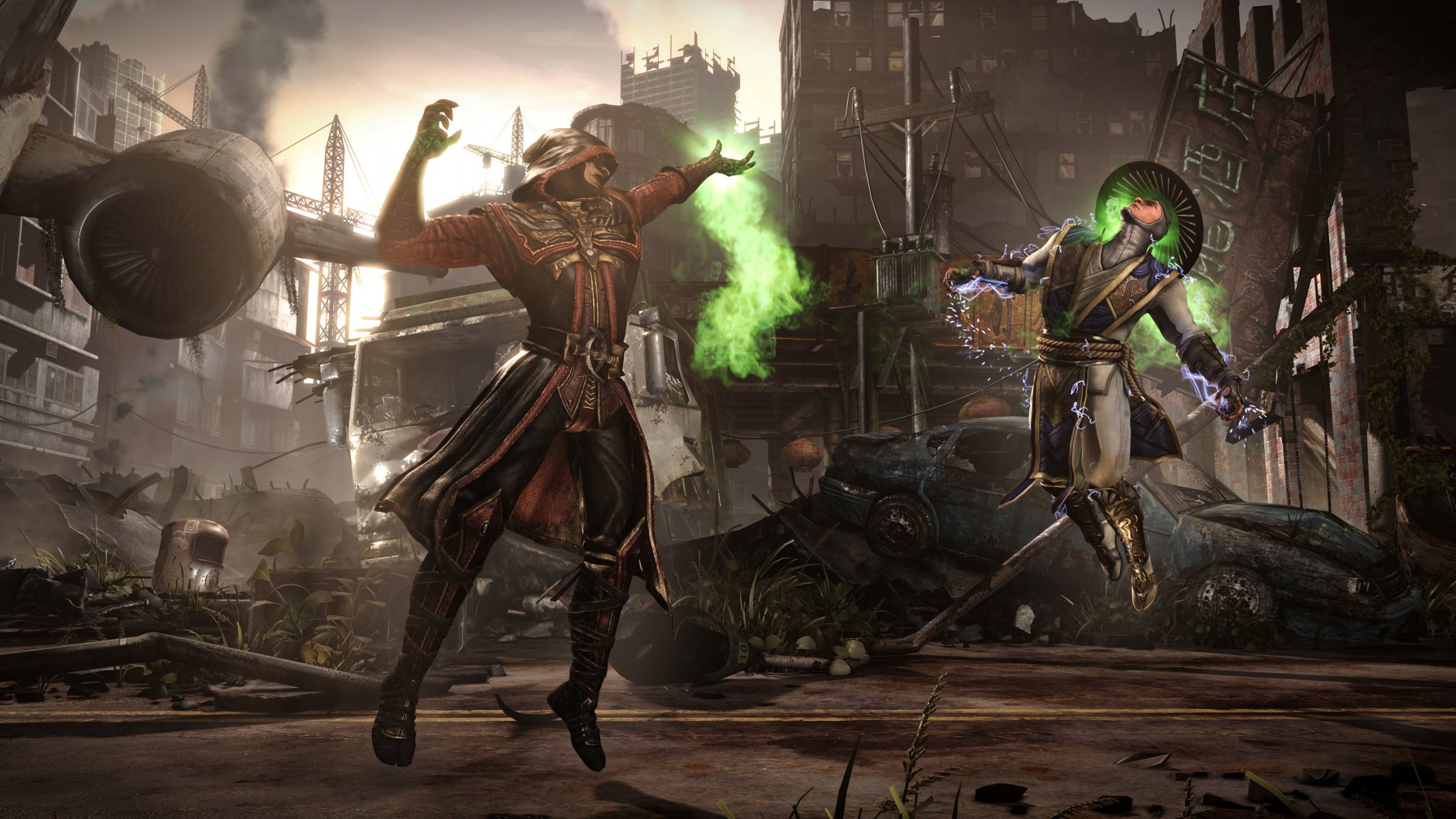 mortal kombat x ermac ryden combat magie arène