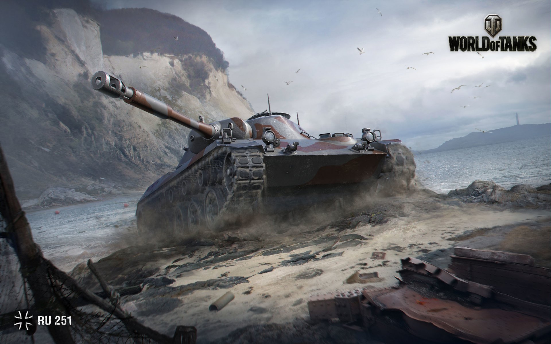 world of tanks wargaming netto wot wp czołg lekki spähpanzer ru 251 ru 251 góry woda zapał