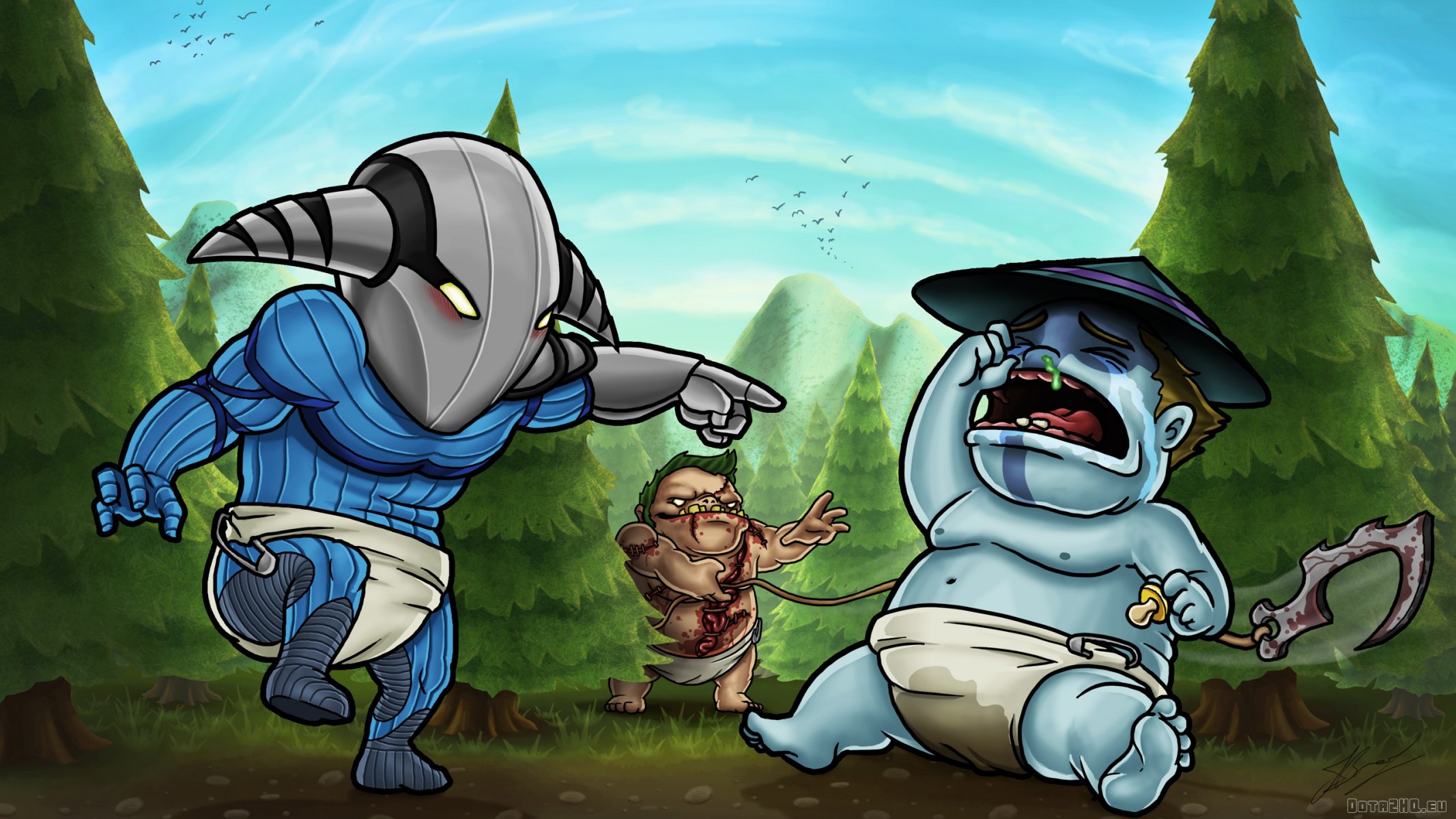 dota2 chibiki eroi dota2 pudge storm spirit sven