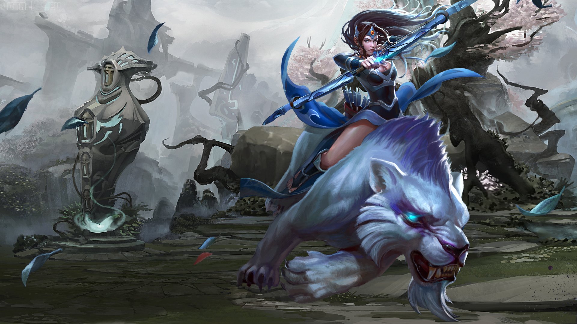 mirana dota 2 princess of the moon girl