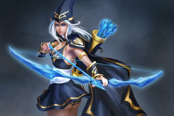 Ice Archer girl from the League of Legends game