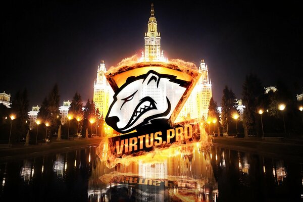 The polar bear logo of Virtus. Pro