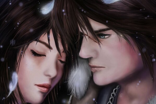 Final fantasy guy and girl