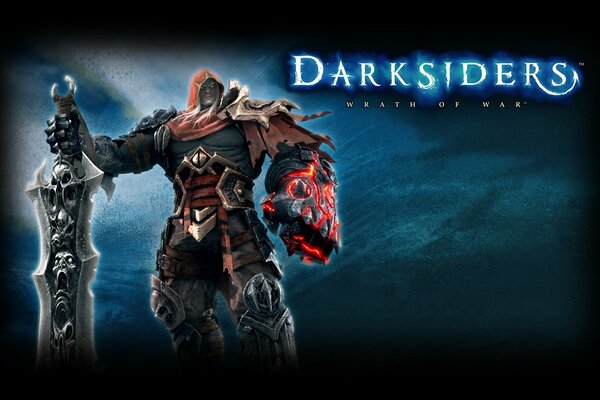 Cavalier énorme avec jeu d épée darksiders