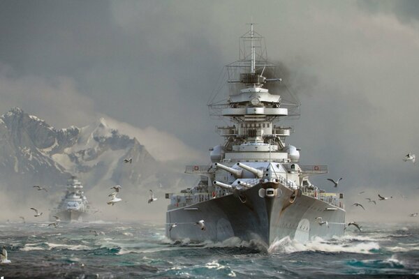 Mundo del agua. El poder de los buques de guerra