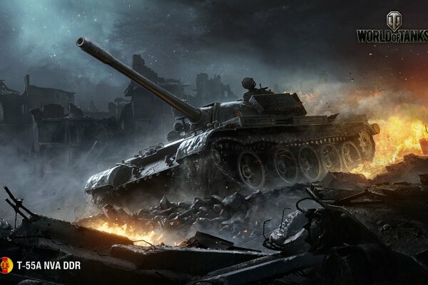 The world of tanks is rubble and ruins
