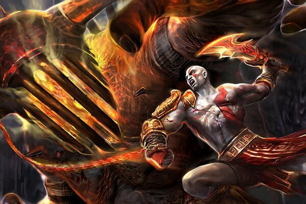 Screensaver god of war 3 kratos