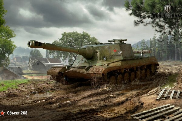 Objeto 268 en el juego World of tanks