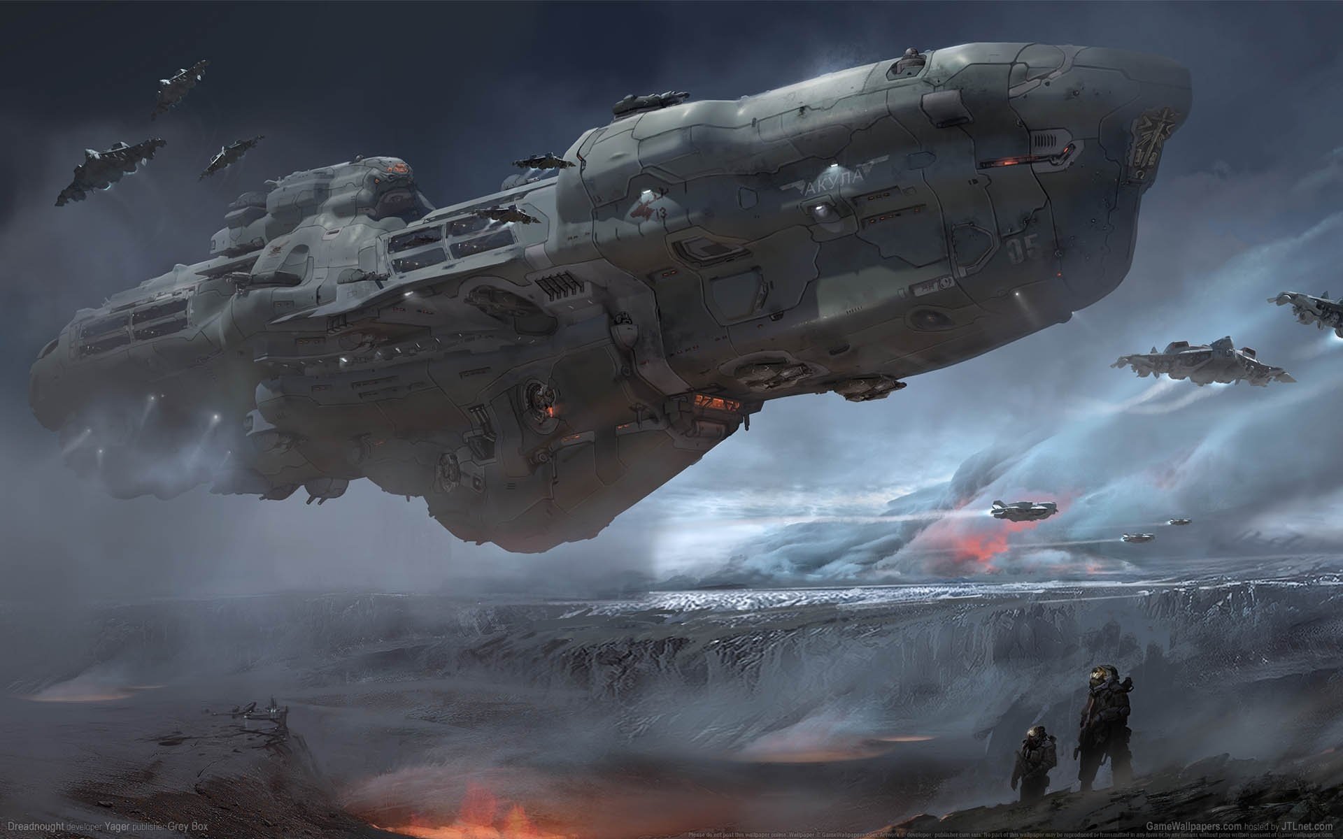 dreadnought game wallpapers fiction space ship